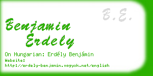 benjamin erdely business card