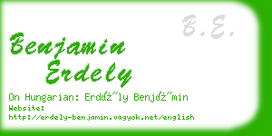 benjamin erdely business card